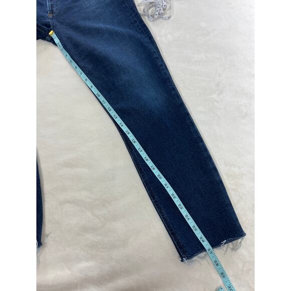 AGOLDE Denim Nico High Rise Slim Straight Leg Jean in Cabana Dark Wash 29 - Picture 8 of 8